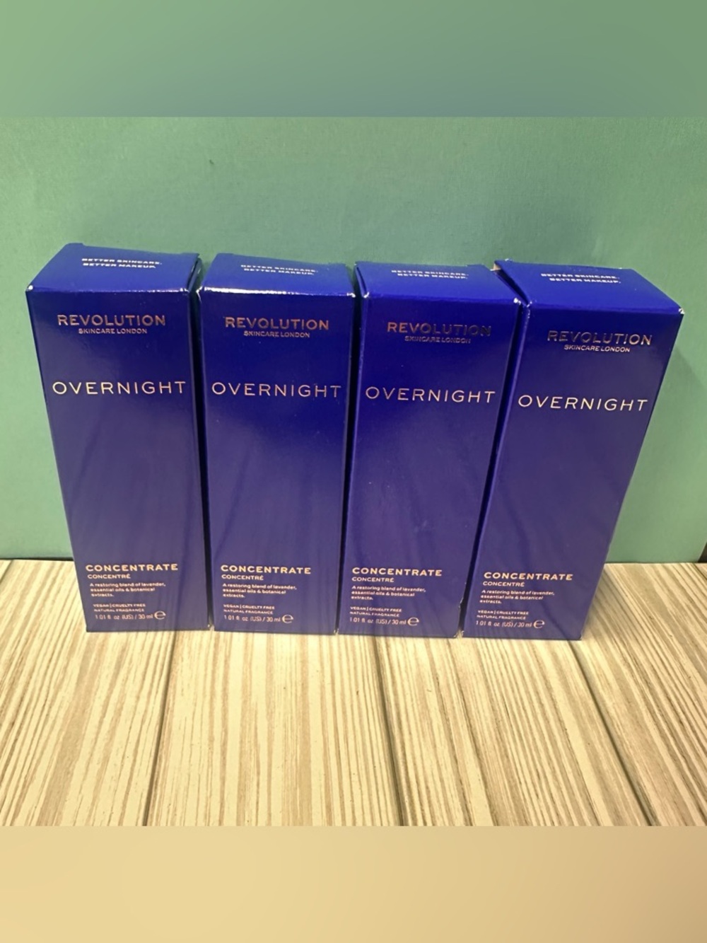[Lot of 4] Revolution Skincare London Overnight Restoration Concentrate 1.01 Oz